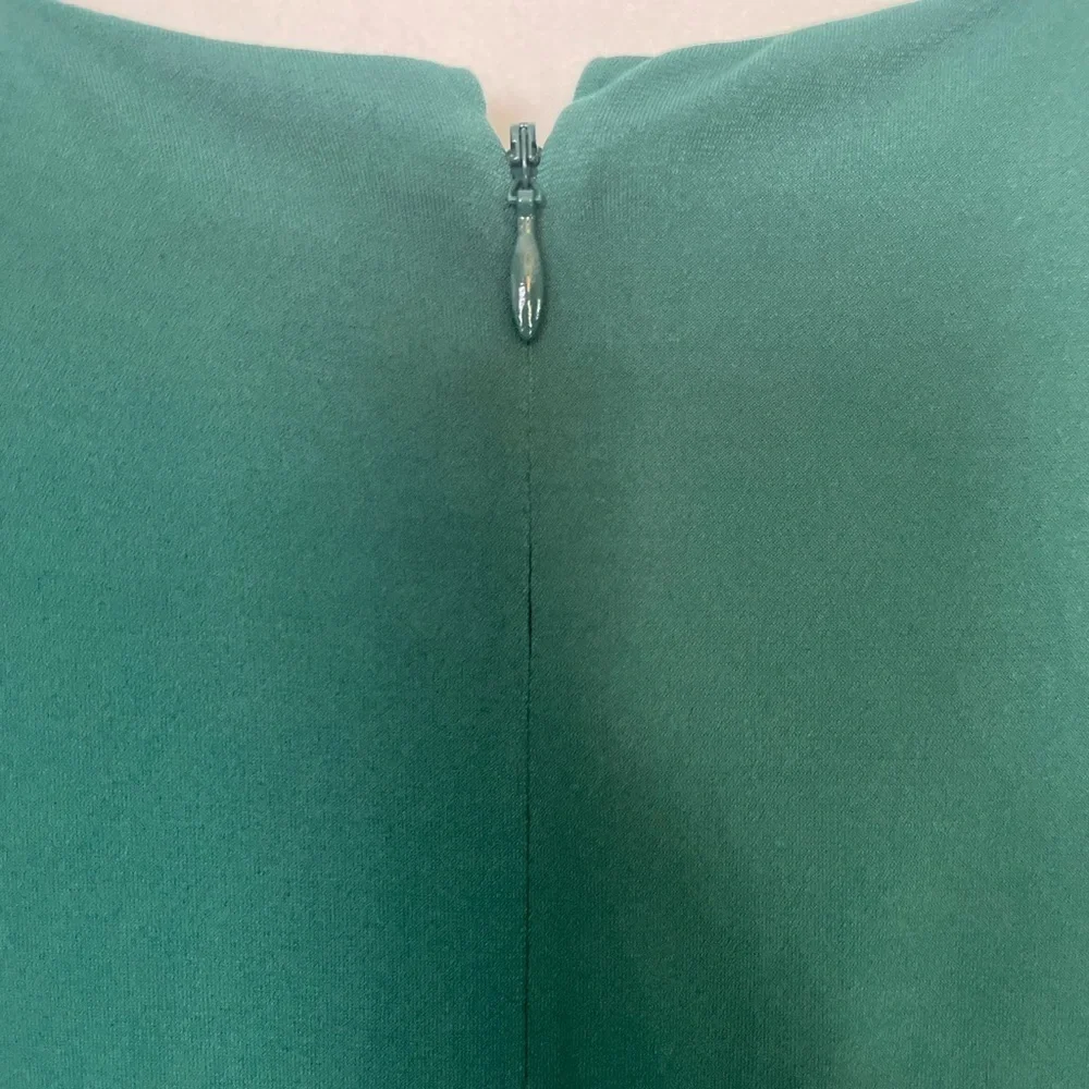 Pixley Emerald Green Twist Front Long Sleeve Dress Size Small